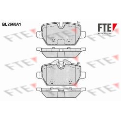 Stabdžių trinkelių rinkinys, diskinis stabdys FTE 9010899