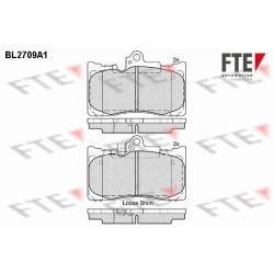 Stabdžių trinkelių rinkinys, diskinis stabdys FTE 9010935