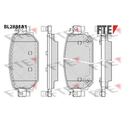 Stabdžių trinkelių rinkinys, diskinis stabdys FTE 9011121