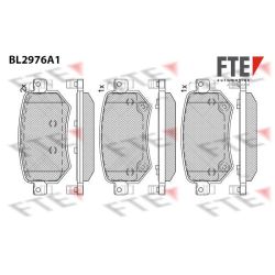 Stabdžių trinkelių rinkinys, diskinis stabdys FTE 9011222