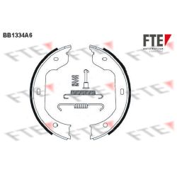 Stabdžių trinkelių komplektas, stovėjimo stabdis FTE 9100089