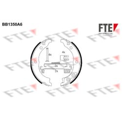 Stabdžių trinkelių komplektas, stovėjimo stabdis FTE 9100102