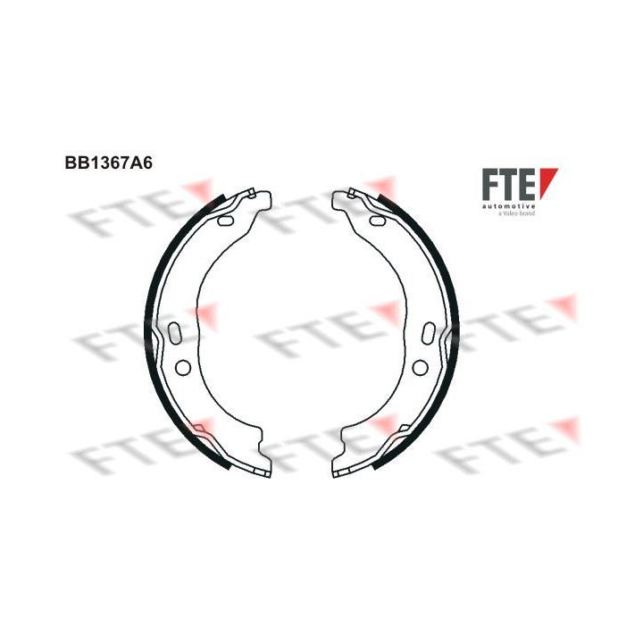 Stabdžių trinkelių komplektas, stovėjimo stabdis FTE 9100113