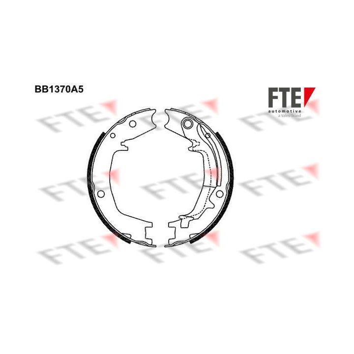 Stabdžių trinkelių komplektas, stovėjimo stabdis FTE 9100116