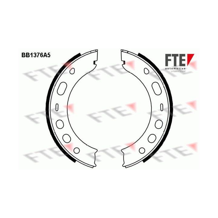 Stabdžių trinkelių komplektas, stovėjimo stabdis FTE 9100121