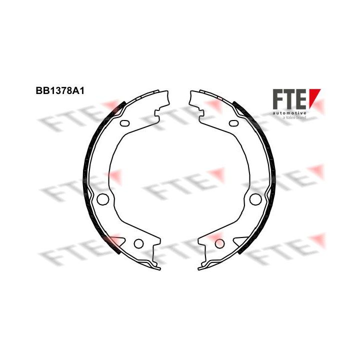 Stabdžių trinkelių komplektas, stovėjimo stabdis FTE 9100122