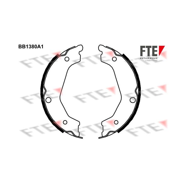 Stabdžių trinkelių komplektas, stovėjimo stabdis FTE 9100124