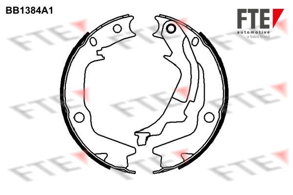 Stabdžių trinkelių komplektas, stovėjimo stabdis FTE 9100126