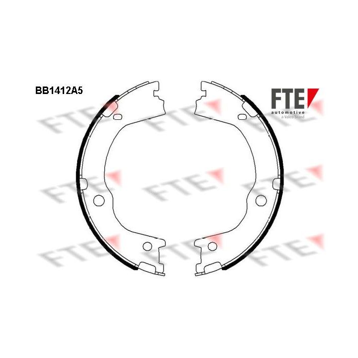 Stabdžių trinkelių komplektas, stovėjimo stabdis FTE 9100145