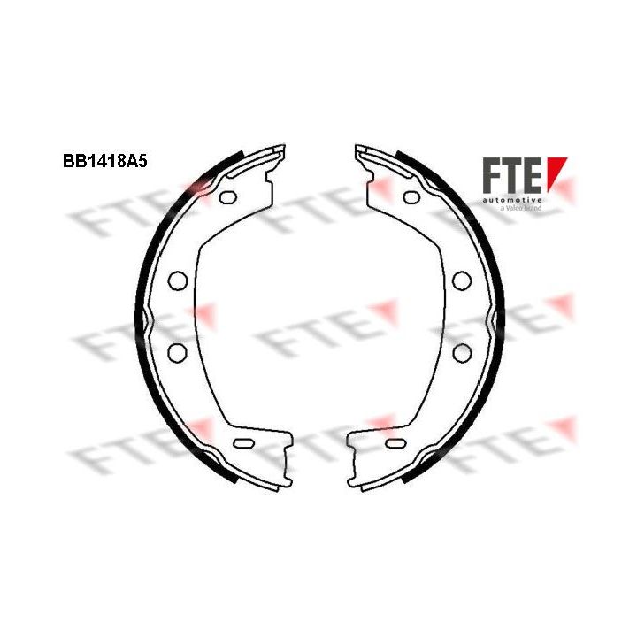 Stabdžių trinkelių komplektas, stovėjimo stabdis FTE 9100146