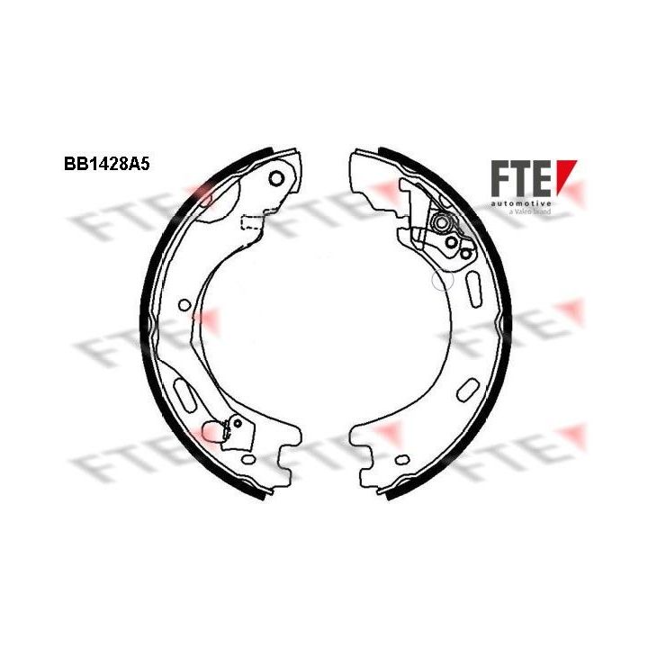 Stabdžių trinkelių komplektas, stovėjimo stabdis FTE 9100155