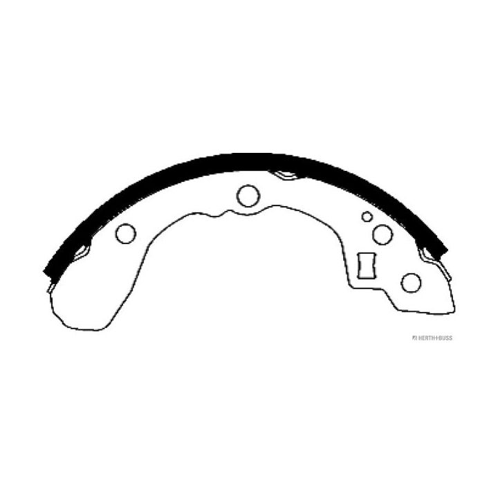 Stabdžių trinkelių komplektas HERTH+BUSS JAKOPARTS J3500308