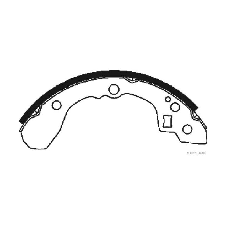 Stabdžių trinkelių komplektas HERTH+BUSS JAKOPARTS J3500310