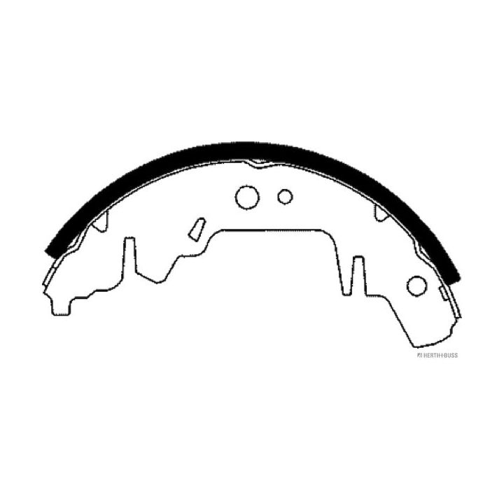 Stabdžių trinkelių komplektas HERTH+BUSS JAKOPARTS J3500311
