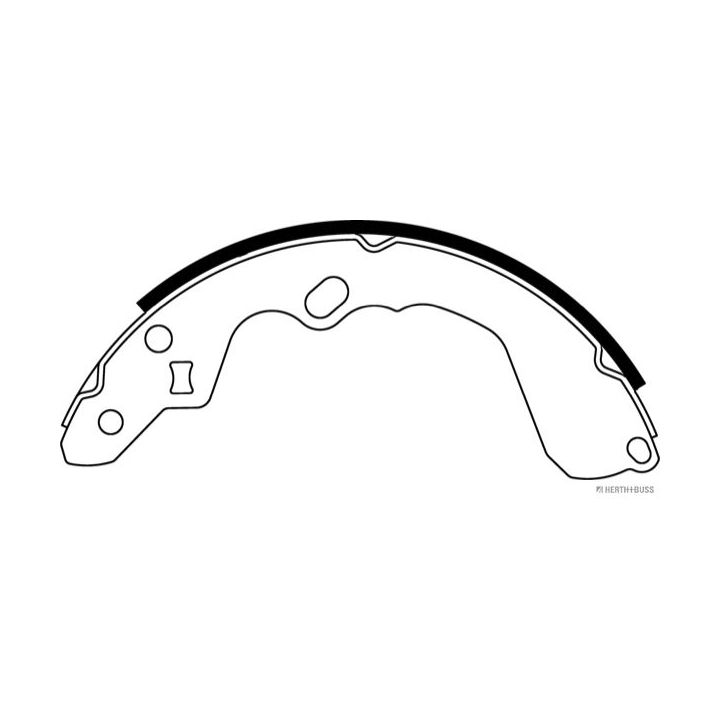 Stabdžių trinkelių komplektas HERTH+BUSS JAKOPARTS J3500319