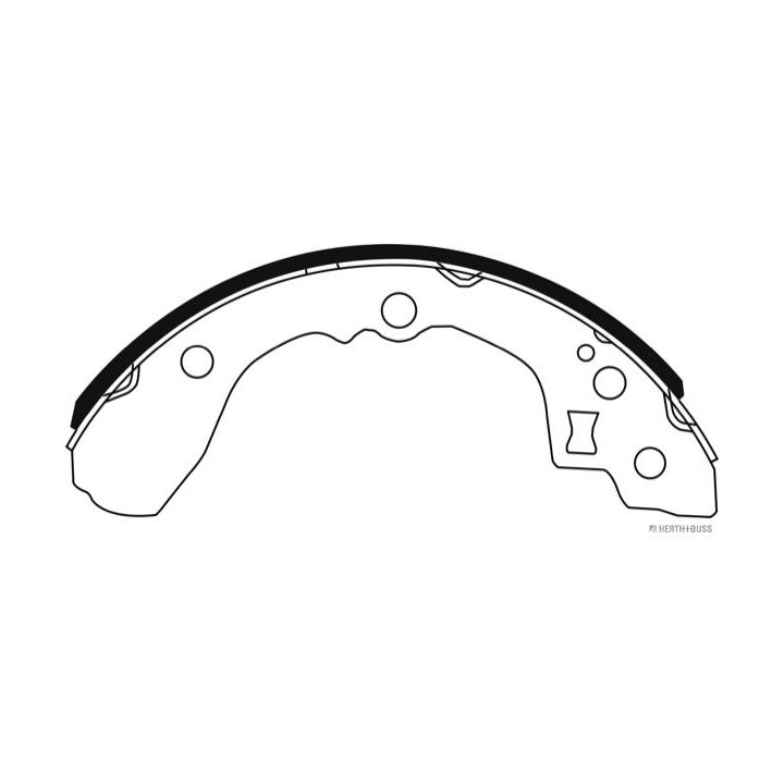 Stabdžių trinkelių komplektas HERTH+BUSS JAKOPARTS J3500321