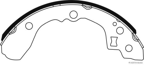 Stabdžių trinkelių komplektas HERTH+BUSS JAKOPARTS J3500321