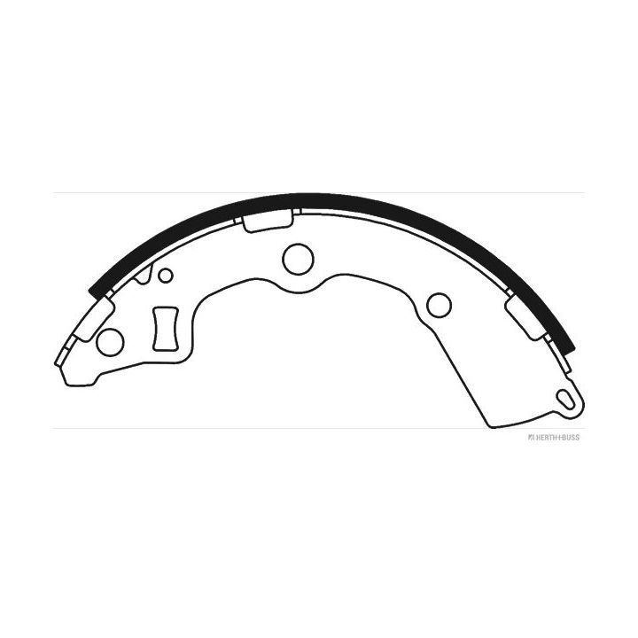 Stabdžių trinkelių komplektas HERTH+BUSS JAKOPARTS J3500322
