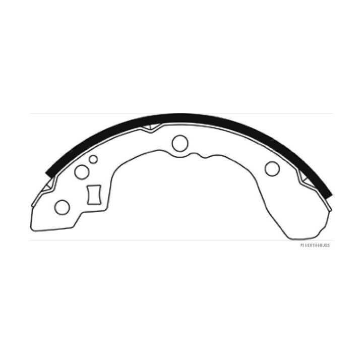 Stabdžių trinkelių komplektas HERTH+BUSS JAKOPARTS J3500334