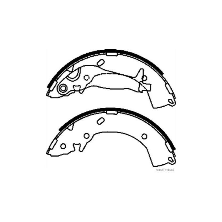 Stabdžių trinkelių komplektas HERTH+BUSS JAKOPARTS J3500524