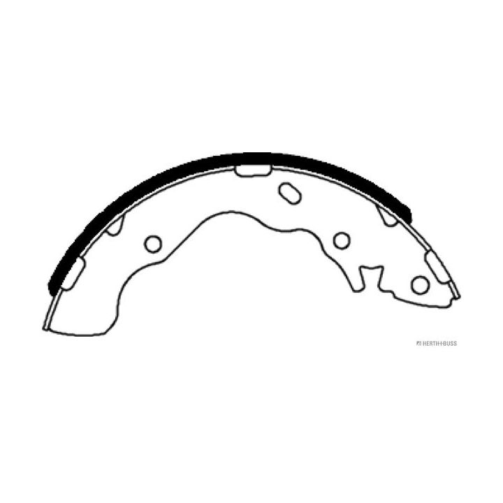 Stabdžių trinkelių komplektas HERTH+BUSS JAKOPARTS J3500528