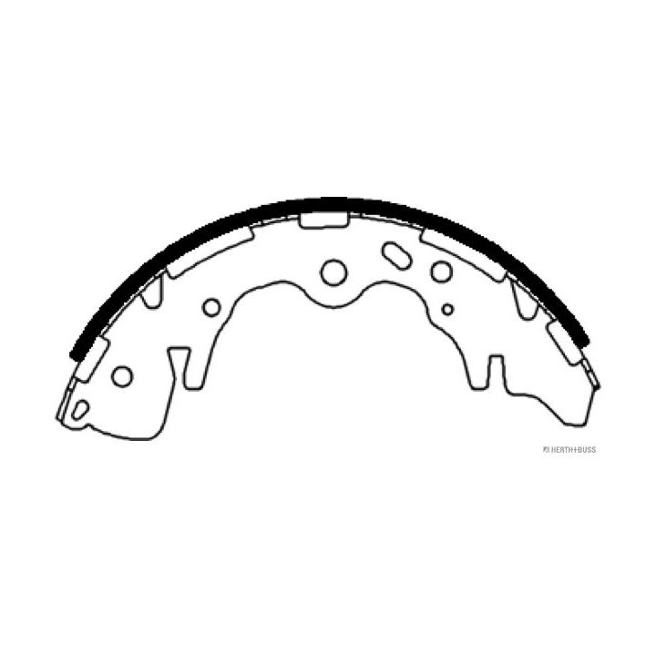 Stabdžių trinkelių komplektas HERTH+BUSS JAKOPARTS J3500529