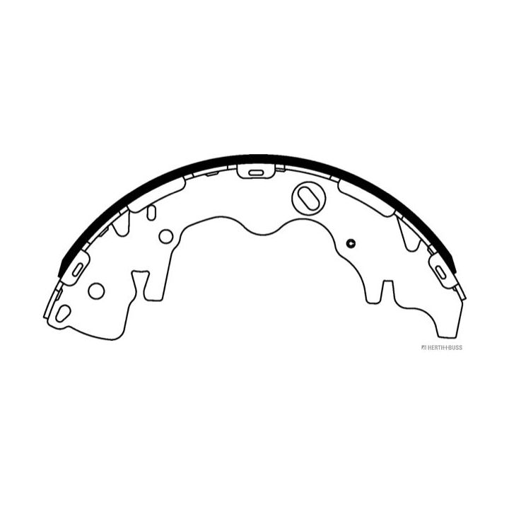 Stabdžių trinkelių komplektas HERTH+BUSS JAKOPARTS J3500533