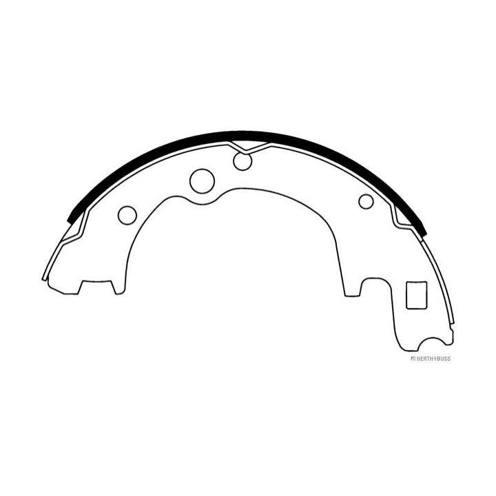 Stabdžių trinkelių komplektas HERTH+BUSS JAKOPARTS J3500534