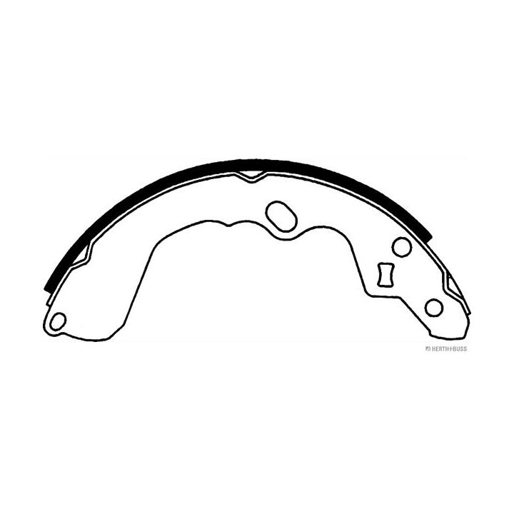 Stabdžių trinkelių komplektas HERTH+BUSS JAKOPARTS J3503011