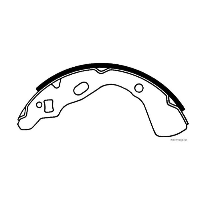 Stabdžių trinkelių komplektas HERTH+BUSS JAKOPARTS J3503030