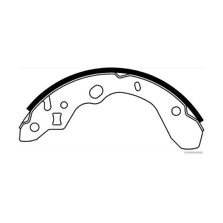 Stabdžių trinkelių komplektas HERTH+BUSS JAKOPARTS J3503037
