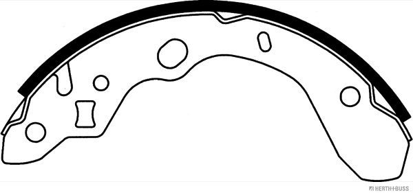 Stabdžių trinkelių komplektas HERTH+BUSS JAKOPARTS J3503037