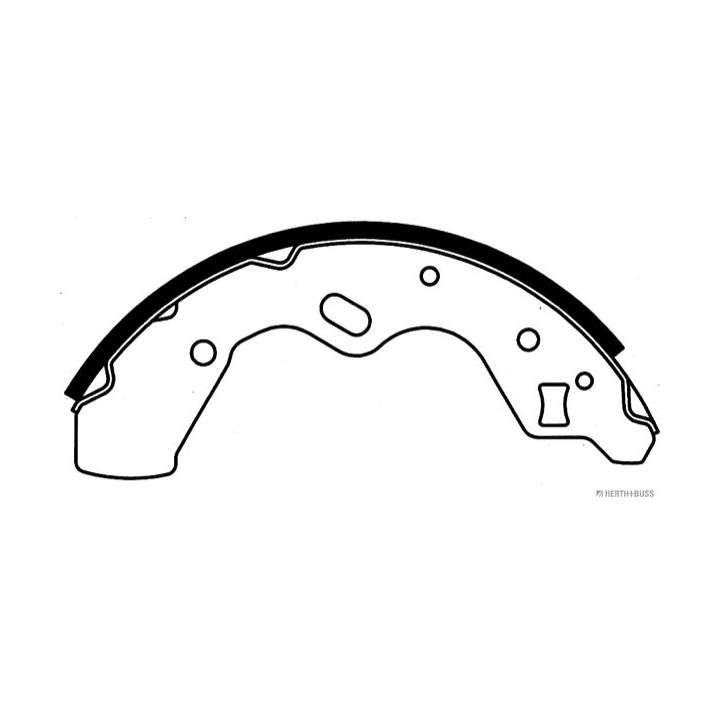 Stabdžių trinkelių komplektas HERTH+BUSS JAKOPARTS J3503041