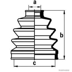 Gofruotoji membrana, kardaninis velenas HERTH+BUSS JAKOPARTS J2863002