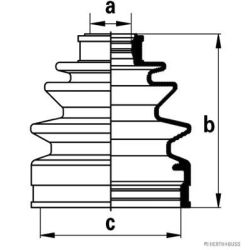 Gofruotoji membrana, kardaninis velenas HERTH+BUSS JAKOPARTS J2868003