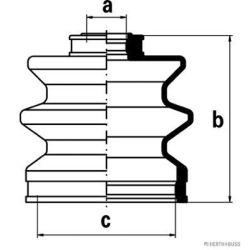 Gofruotoji membrana, kardaninis velenas HERTH+BUSS JAKOPARTS J2883000