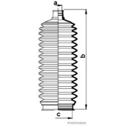 Gofruotoji membrana, vairavimas HERTH+BUSS JAKOPARTS J4102006