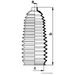 Gofruotoji membrana, vairavimas HERTH+BUSS JAKOPARTS J4103008