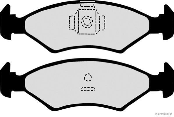 Stabdžių trinkelių rinkinys, diskinis stabdys HERTH+BUSS JAKOPARTS J3600301
