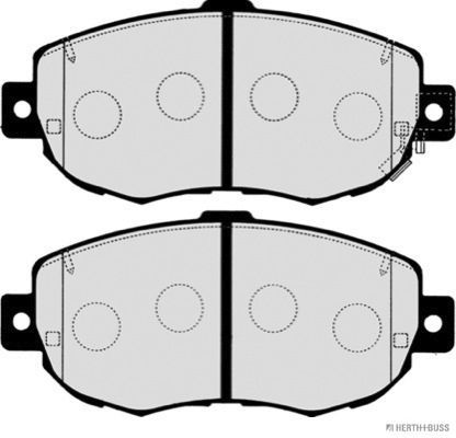 Stabdžių trinkelių rinkinys, diskinis stabdys HERTH+BUSS JAKOPARTS J3602072