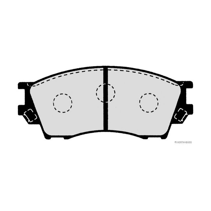 Stabdžių trinkelių rinkinys, diskinis stabdys HERTH+BUSS JAKOPARTS J3603040