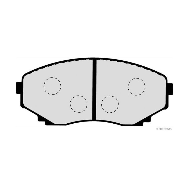 Stabdžių trinkelių rinkinys, diskinis stabdys HERTH+BUSS JAKOPARTS J3603046