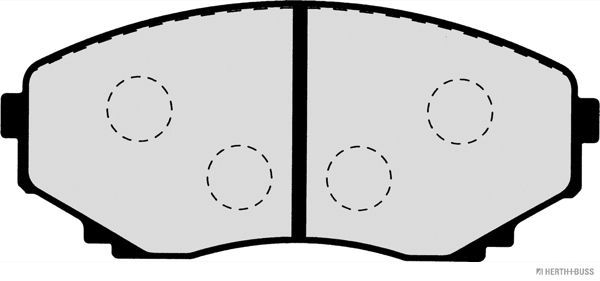 Stabdžių trinkelių rinkinys, diskinis stabdys HERTH+BUSS JAKOPARTS J3603046