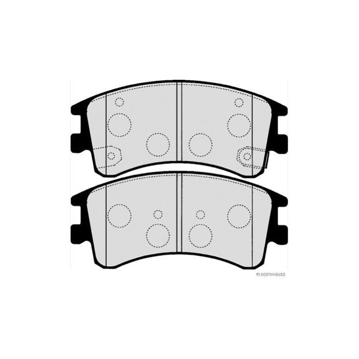 Stabdžių trinkelių rinkinys, diskinis stabdys HERTH+BUSS JAKOPARTS J3603056
