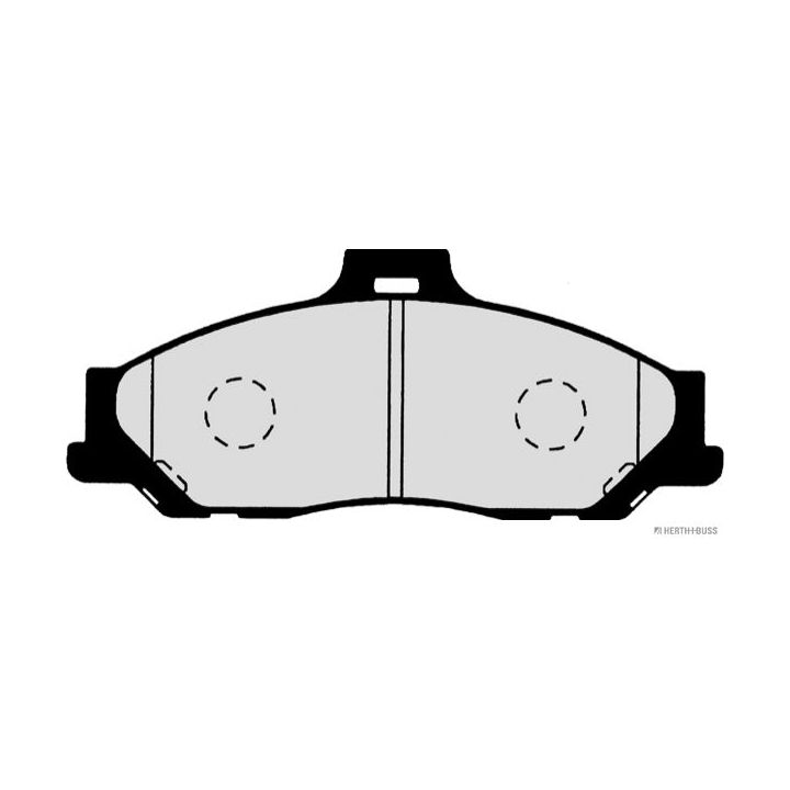 Stabdžių trinkelių rinkinys, diskinis stabdys HERTH+BUSS JAKOPARTS J3603062