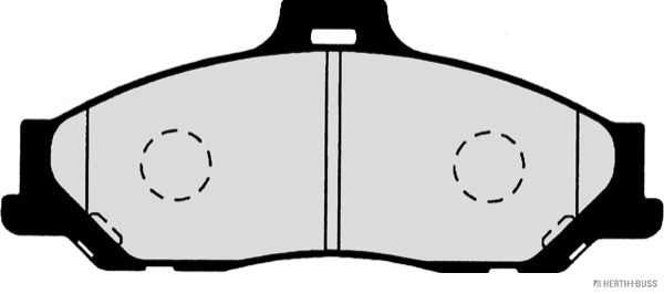 Stabdžių trinkelių rinkinys, diskinis stabdys HERTH+BUSS JAKOPARTS J3603062