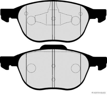 Stabdžių trinkelių rinkinys, diskinis stabdys HERTH+BUSS JAKOPARTS J3603064