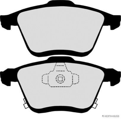 Stabdžių trinkelių rinkinys, diskinis stabdys HERTH+BUSS JAKOPARTS J3603067