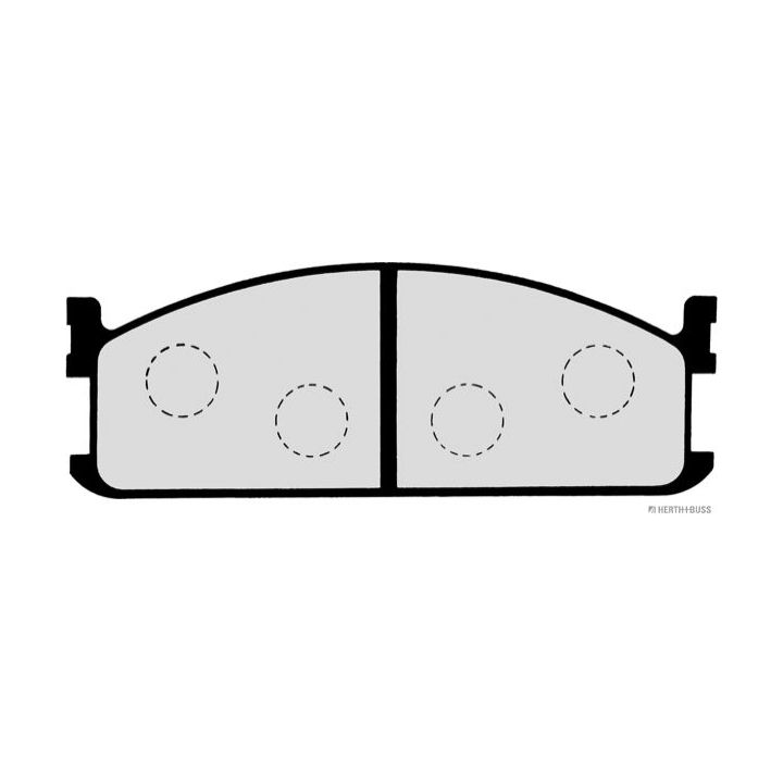 Stabdžių trinkelių rinkinys, diskinis stabdys HERTH+BUSS JAKOPARTS J3609002
