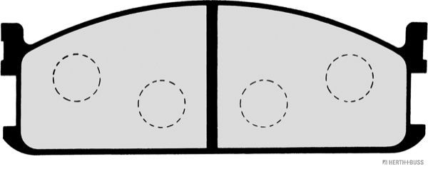 Stabdžių trinkelių rinkinys, diskinis stabdys HERTH+BUSS JAKOPARTS J3609002